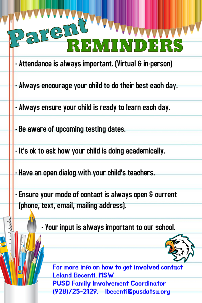 Parent Reminders
